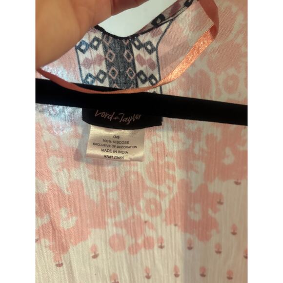 Lord & Taylor Women's Boho Cover-Up Kimono One Size - Picture 4 of 4